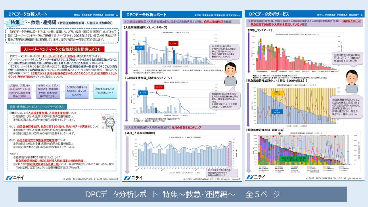 お役立ち資料】DPCデータ分析レポート 救急・連携編 ～ストーリー